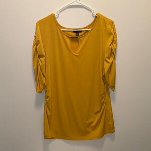 Thalia Sodi Mustard Yellow Blouse